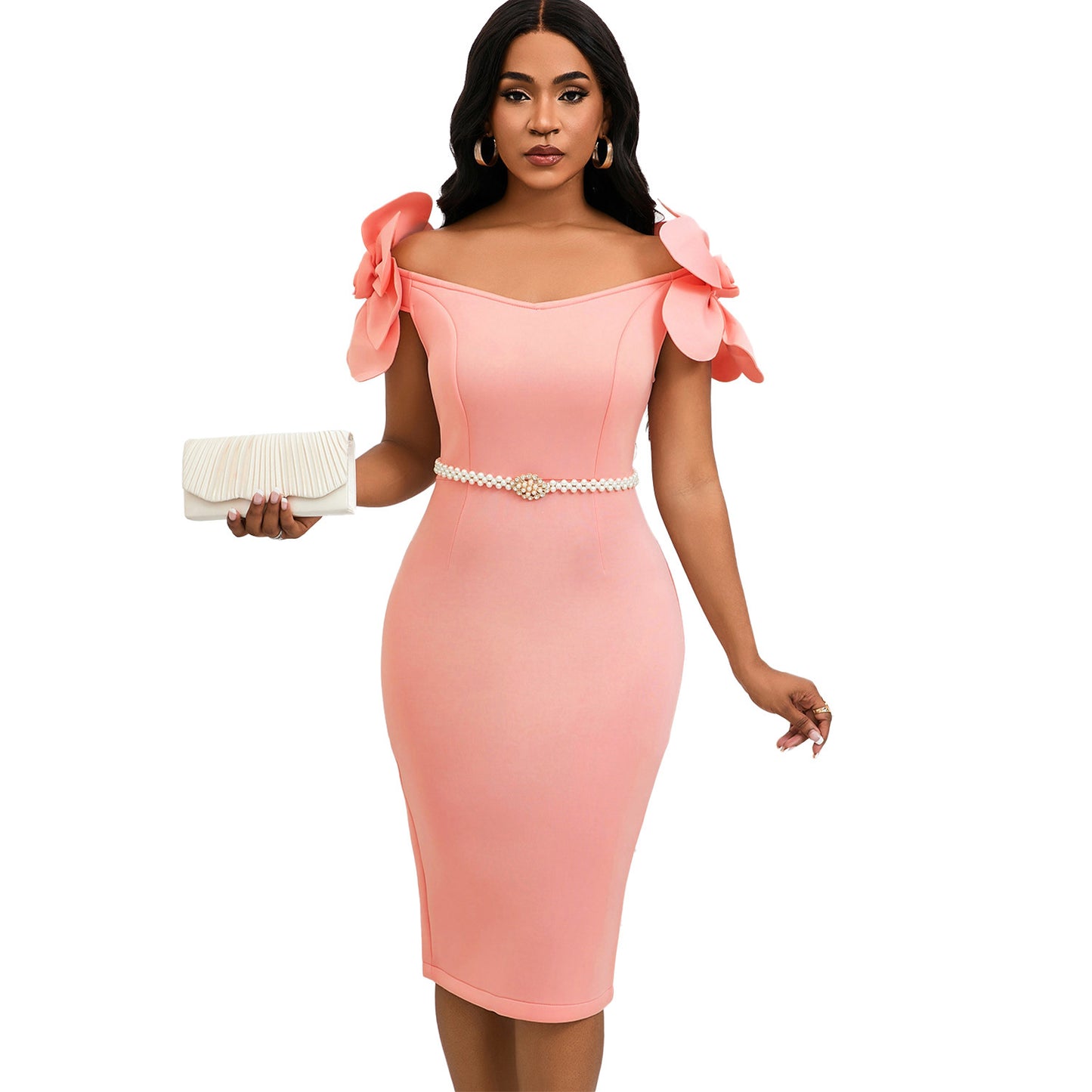 Women's Three-dimensional Elegant Floral Dress