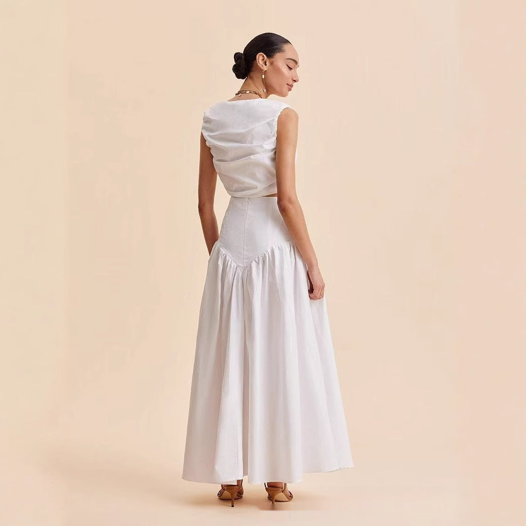 French High Waist Dress