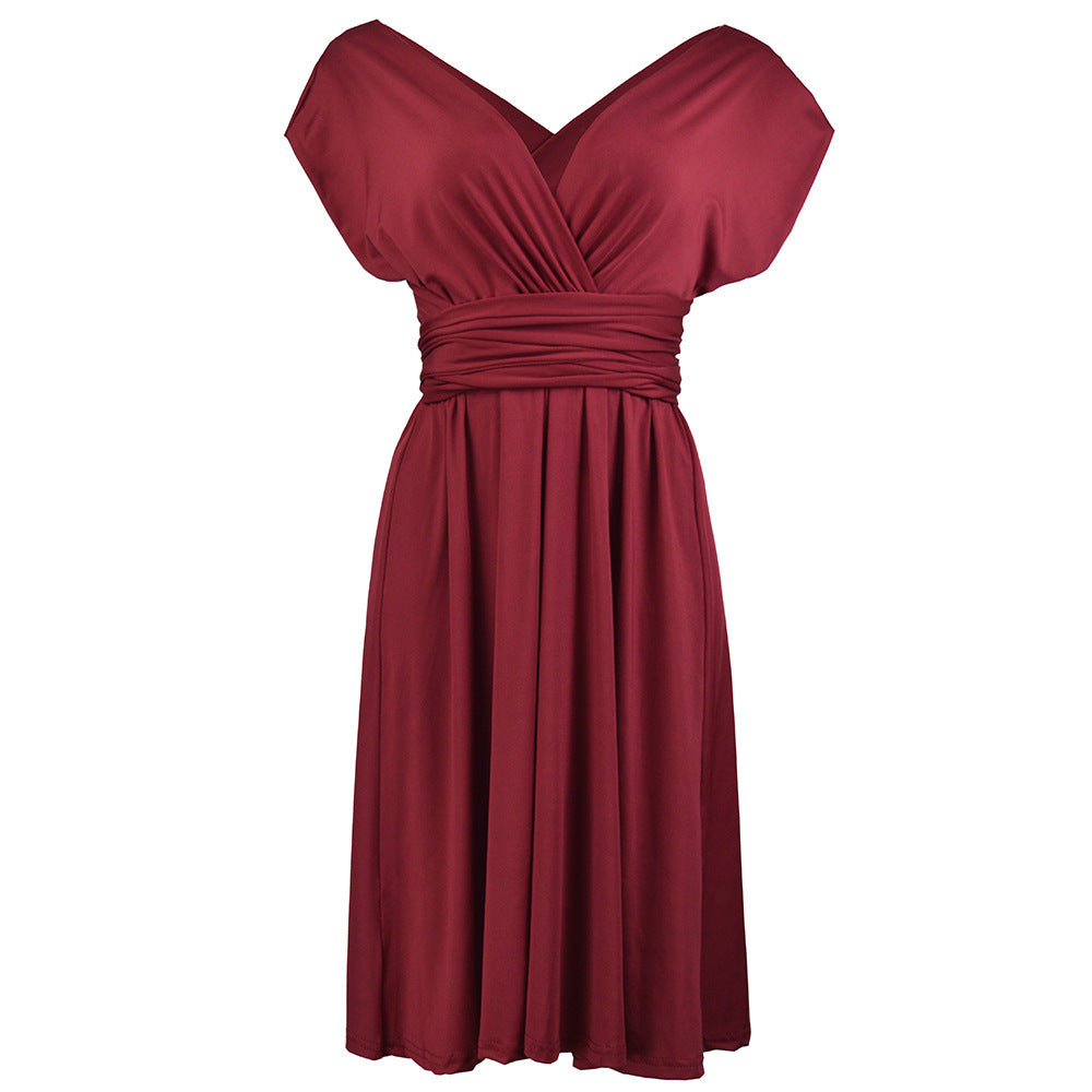 Women's Plus Size Lace-up Dress