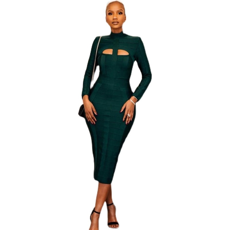 Slim Fit Long Sleeve Dress