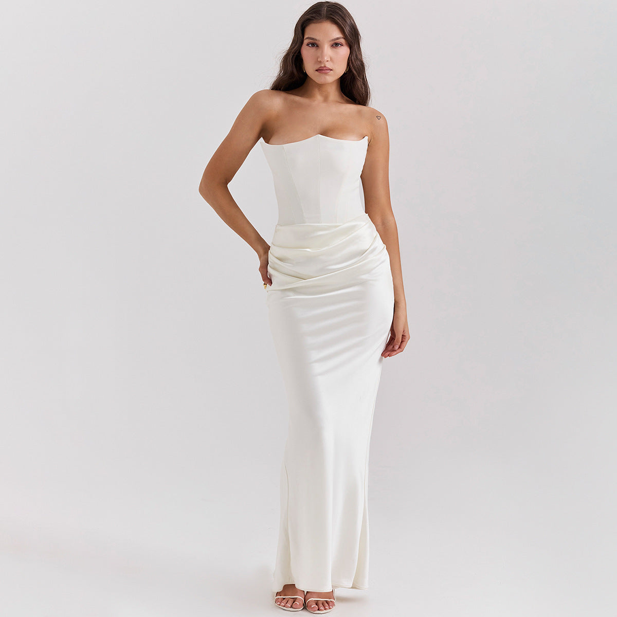 Bandeau Long Party Evening Dress