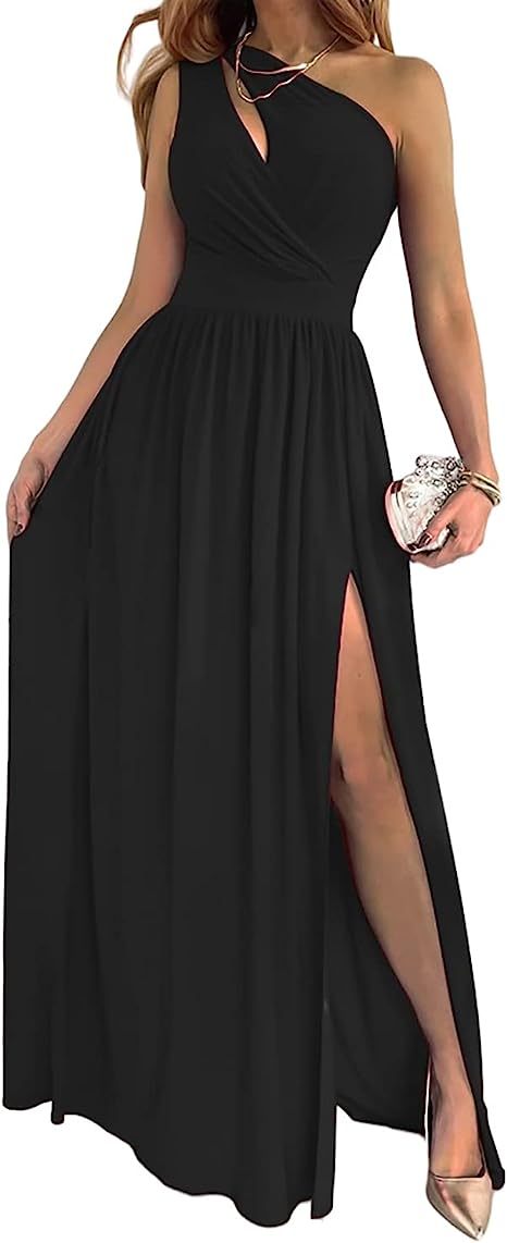Elegant Sexy Sleeveless Cocktail Maxi Dress