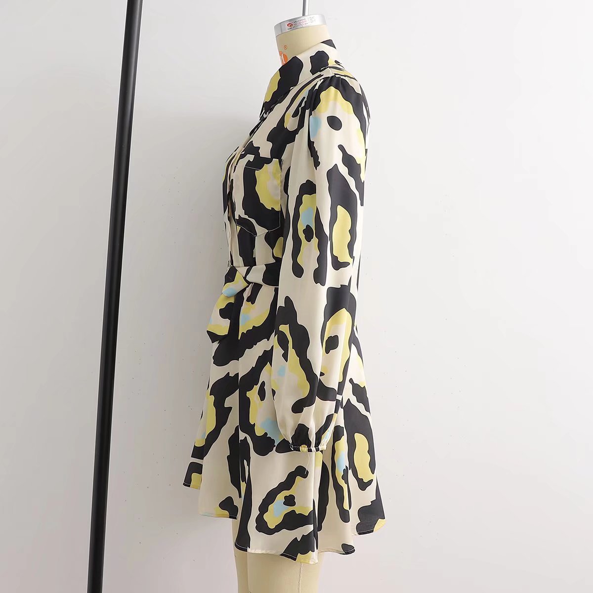 Leopard Print Shirt Dress