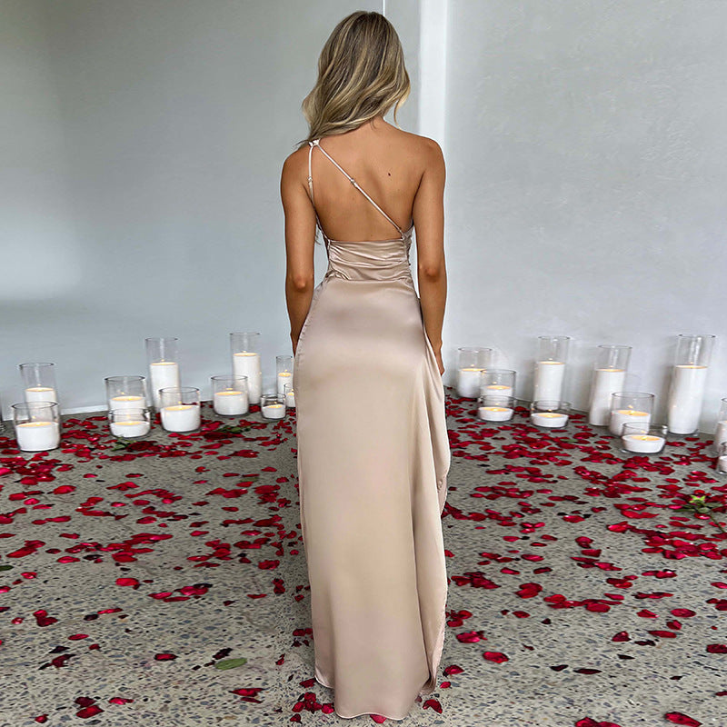 Sexy Elegant Satin Summer Dress