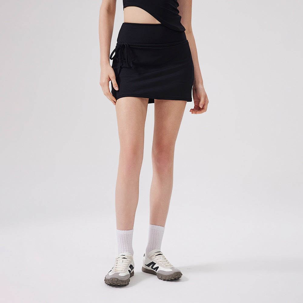 Simple A-Line High Waist Running Sports Skirt