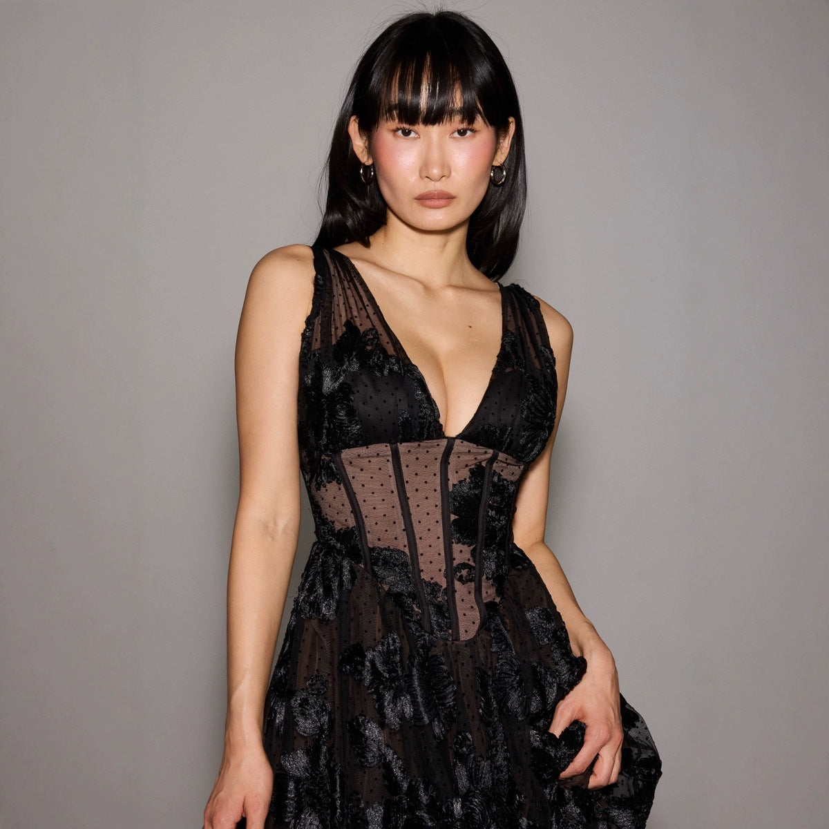 V-neck Evening Dress