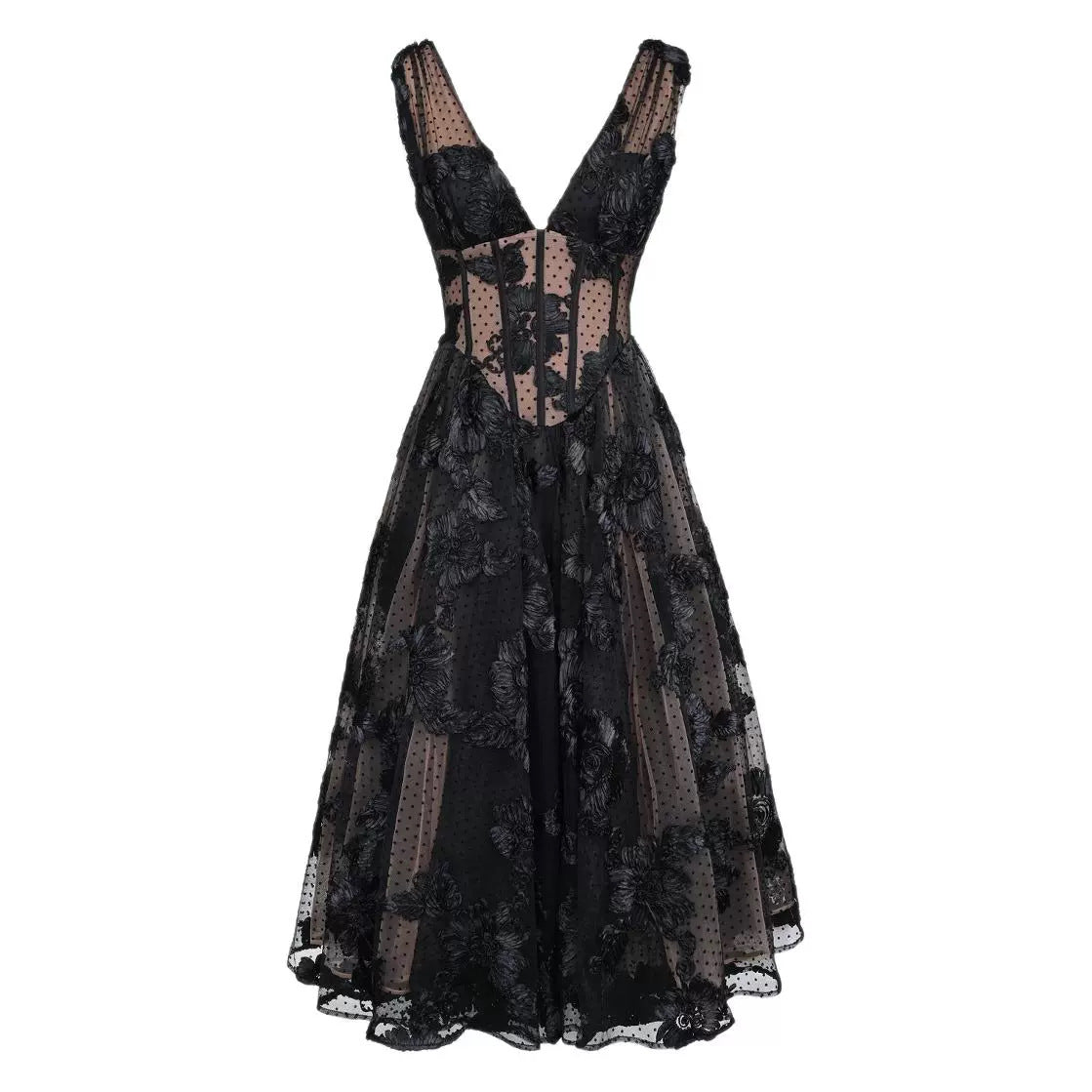 V-neck Evening Dress