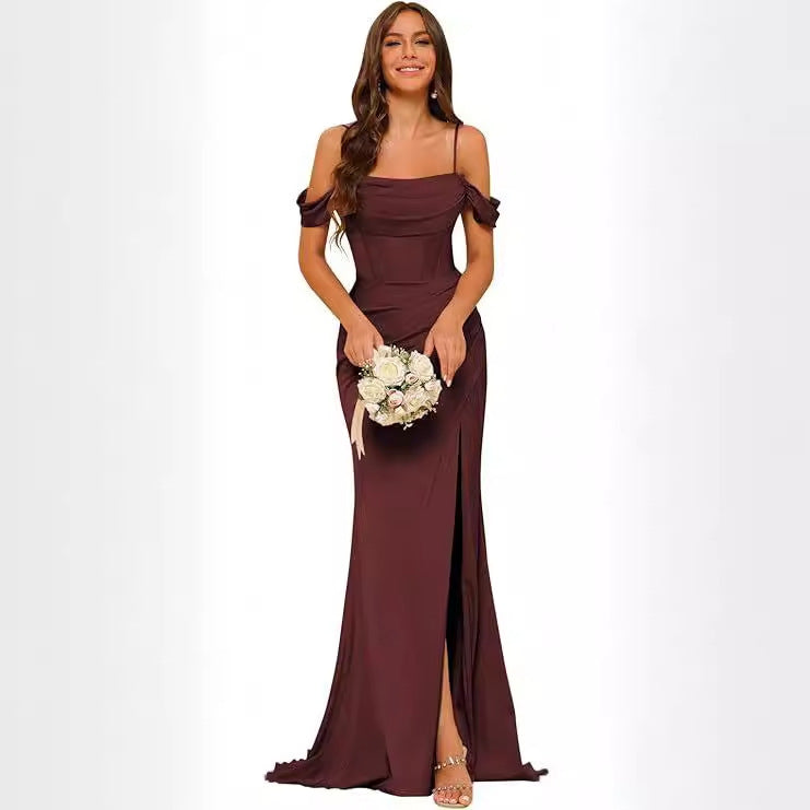 Satin Corset Ball Gown
