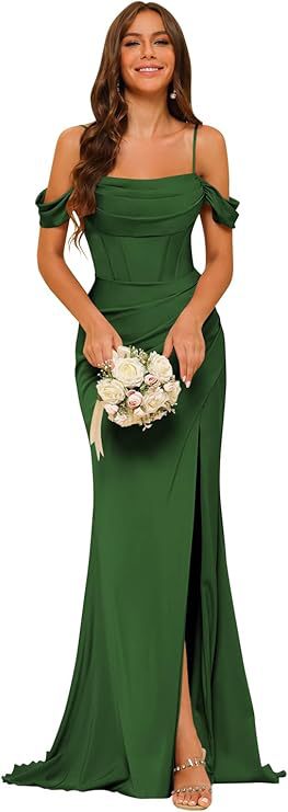 Satin Corset Ball Gown