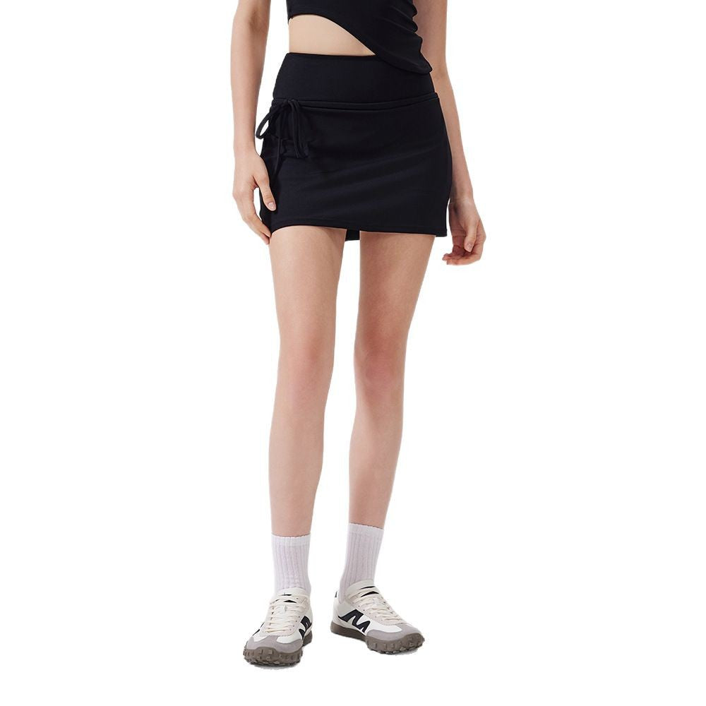 Simple A-Line High Waist Running Sports Skirt