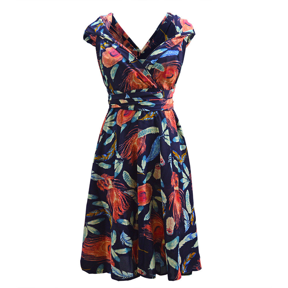 Women's Plus Size Lace-up Dress