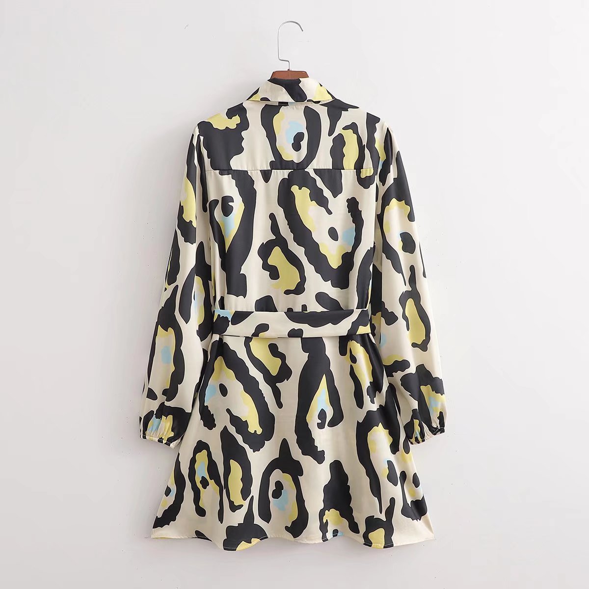 Leopard Print Shirt Dress