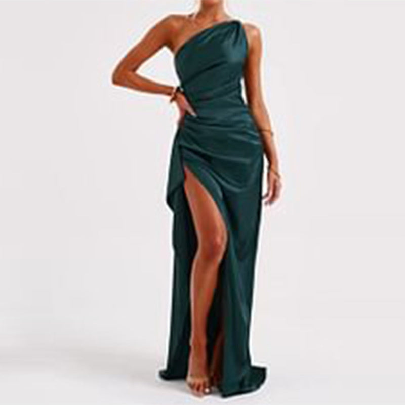 Sexy Elegant Satin Summer Dress