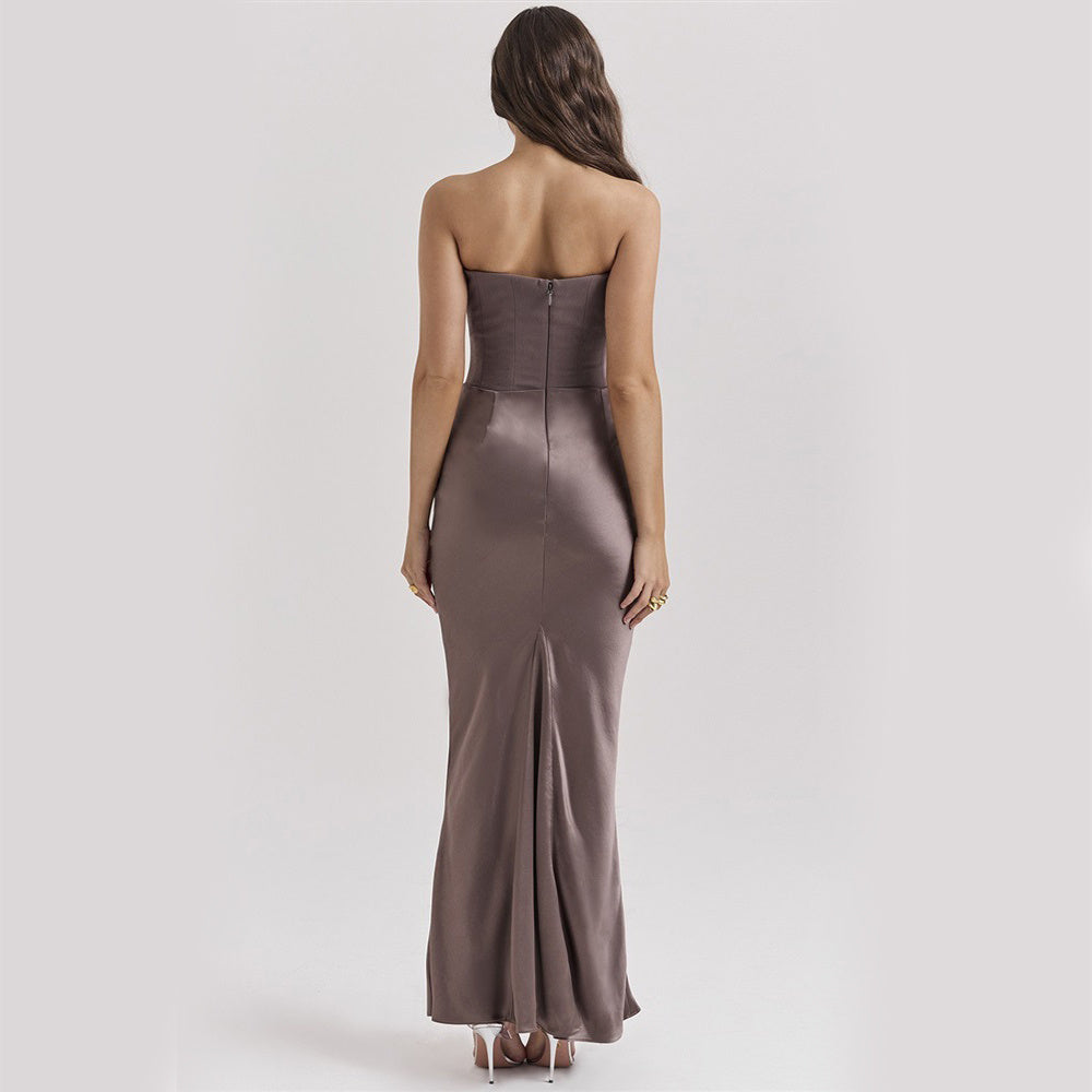 Bandeau Long Party Evening Dress