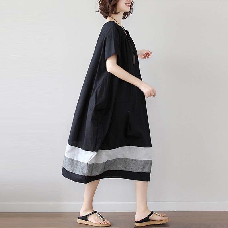 Short Sleeve Mid Length Dress