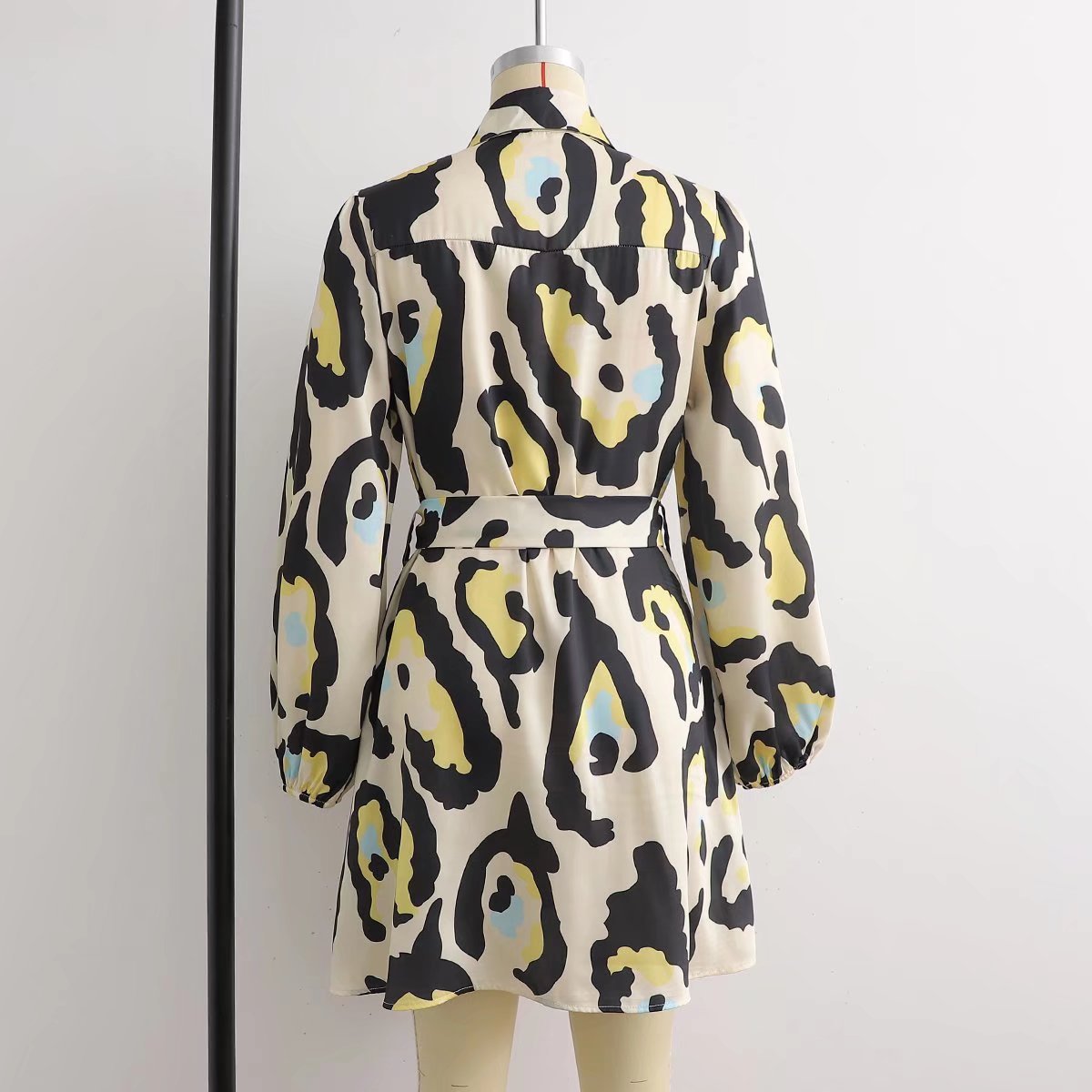 Leopard Print Shirt Dress