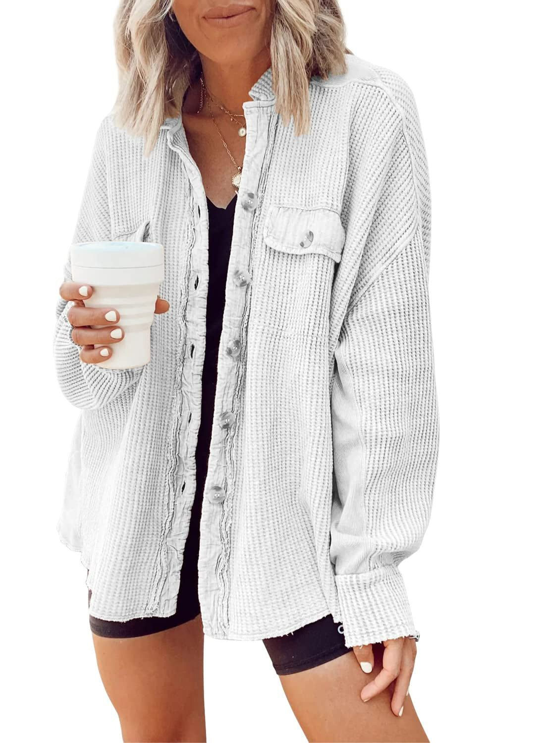 Women's Patchwork Irregular Shirt Jacket
