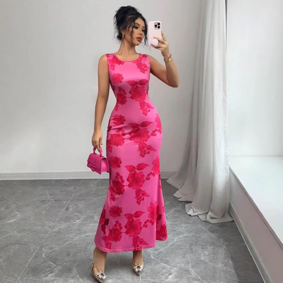Sleeveless Straight Dress