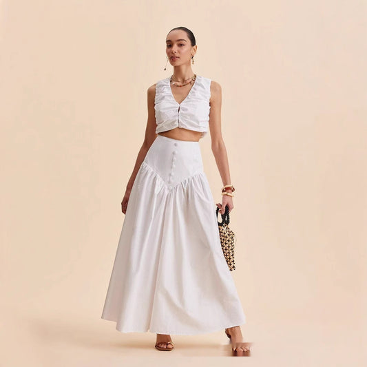 French High Waist Dress