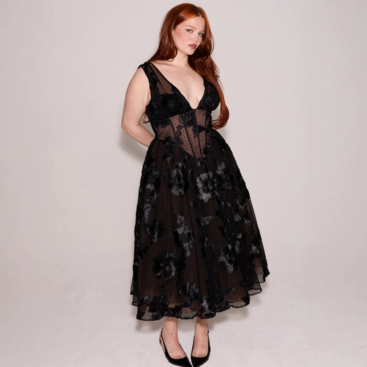 V-neck Evening Dress