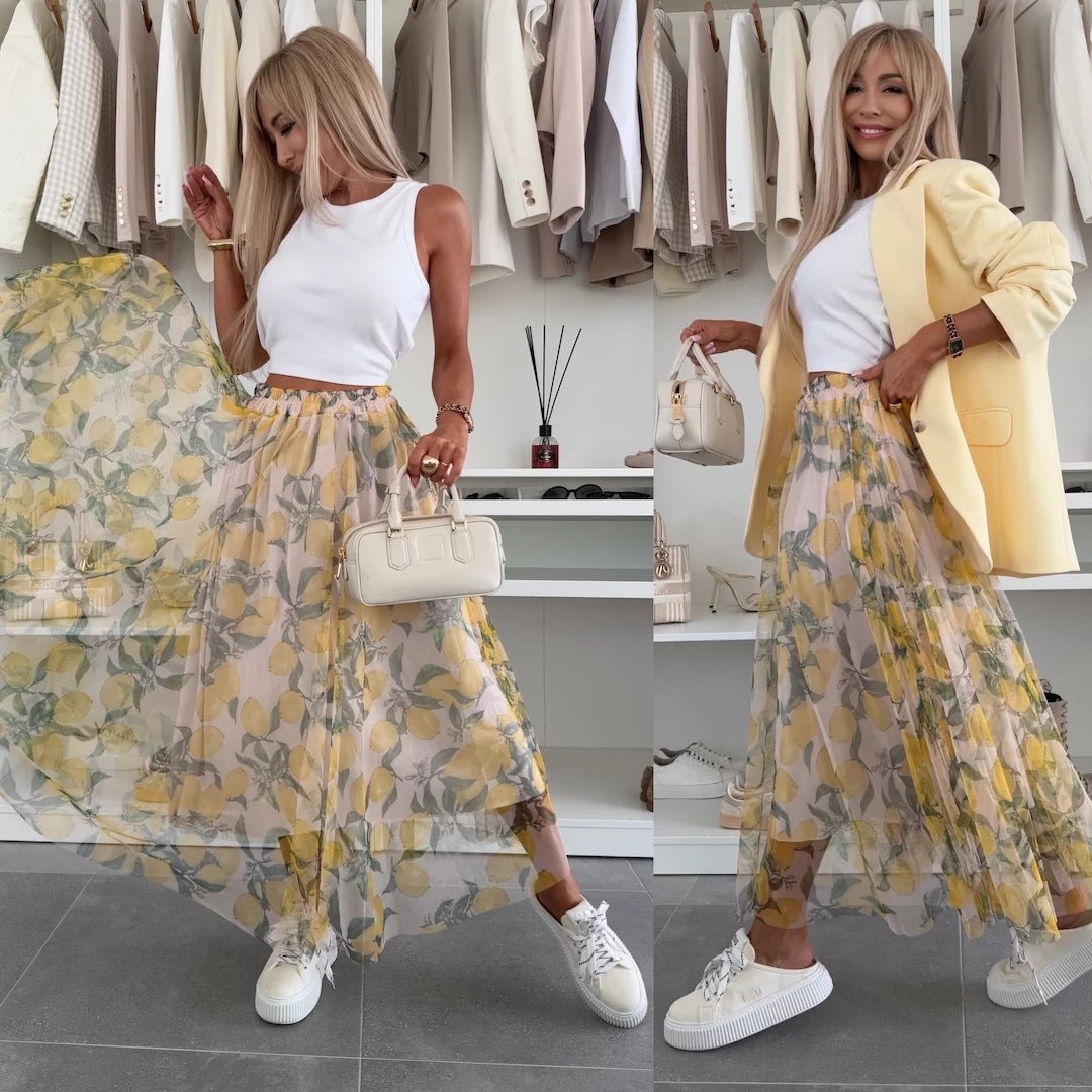 Casual Lemon Skirt